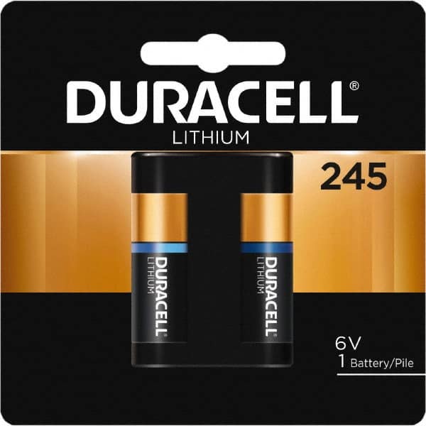 Duracell - Size 245, Lithium, 1 Pack, Button & Coin Cell Battery - 6 Volts, Flat Terminal, 2CR5, ANSI 5032LC Regulated - Americas Industrial Supply
