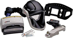 3M - Size Adjustable, Adjustable PAPR System - Hard Hat with Face Shield Headgear, Window, Auto Darkening Filter, Use for Heavy Industry & Healthcare - Americas Industrial Supply