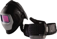 3M - Size Adjustable, Adjustable PAPR System - Hard Hat with Face Shield Headgear, Welding Window, Auto Darkening Filter, Use for Welding - Americas Industrial Supply