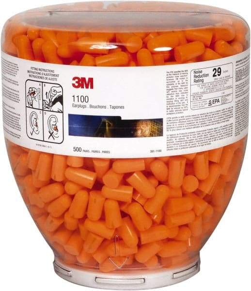 3M - One Touch Earplug Refill with 29 dB Earplugs - 2,000 Pairs, Tabletop - Americas Industrial Supply