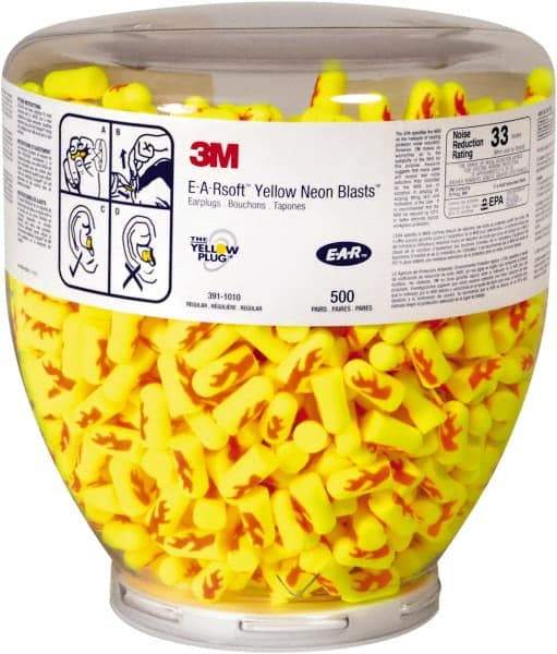 3M - One Touch Earplug Refill with 33 dB Earplugs - 2,000 Pairs, Tabletop - Americas Industrial Supply