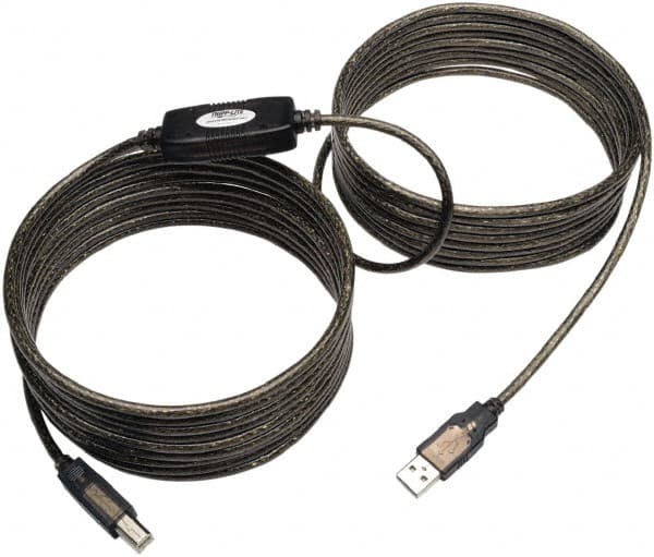 Tripp-Lite - 25' Long, USB A/B Computer Cable - Beige, Male x Male - Americas Industrial Supply