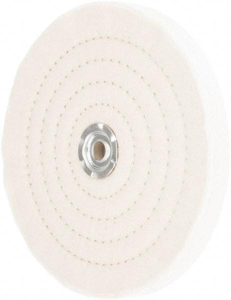 Value Collection - 8" Diam x 3/4" Thick Unmounted Buffing Wheel - 60 Ply, Polishing, 1" Arbor Hole, Medium Density - Americas Industrial Supply