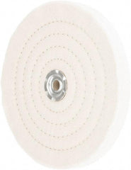 Value Collection - 8" Diam x 3/4" Thick Unmounted Buffing Wheel - 60 Ply, Polishing, 1" Arbor Hole, Medium Density - Americas Industrial Supply