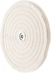 Value Collection - 10" Diam x 1/2" Thick Unmounted Buffing Wheel - 50 Ply, Polishing, 1" Arbor Hole, Medium Density - Americas Industrial Supply