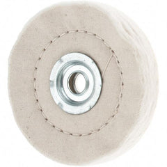 Value Collection - 4" Diam x 1/2" Thick Unmounted Buffing Wheel - 50 Ply, Polishing, 1" Arbor Hole, Medium Density - Americas Industrial Supply