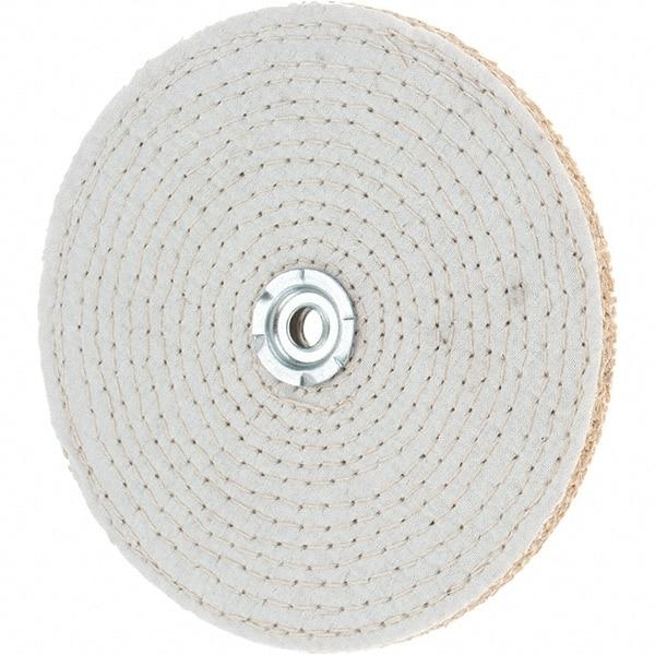 Value Collection - 8" Diam x 3/8" Thick Unmounted Buffing Wheel - 40 Ply, Polishing, 1" Arbor Hole, Hard Density - Americas Industrial Supply