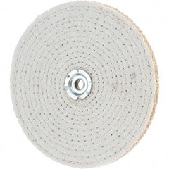 Value Collection - 8" Diam x 3/8" Thick Unmounted Buffing Wheel - 40 Ply, Polishing, 1" Arbor Hole, Hard Density - Americas Industrial Supply