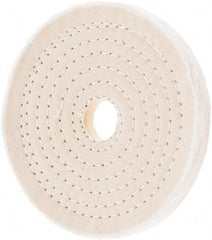 Value Collection - 6" Diam x 1/2" Thick Unmounted Buffing Wheel - 50 Ply, Polishing, 1" Arbor Hole, Hard Density - Americas Industrial Supply