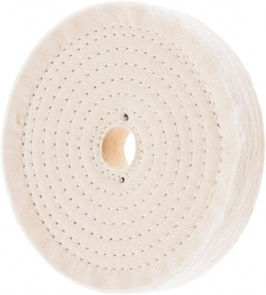 Value Collection - 7" Diam x 1" Thick Unmounted Buffing Wheel - 80 Ply, Polishing, 1" Arbor Hole, Hard Density - Americas Industrial Supply
