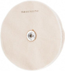 Value Collection - 10" Diam x 1/2" Thick Unmounted Buffing Wheel - 50 Ply, Polishing, 1" Arbor Hole, Soft Density - Americas Industrial Supply