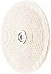 Value Collection - 8" Diam x 1/4" Thick Unmounted Buffing Wheel - 40 Ply, Polishing, 1" Arbor Hole, Hard Density - Americas Industrial Supply