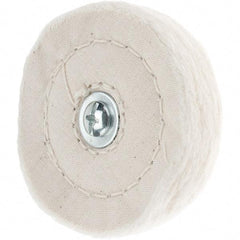 Value Collection - 3" Diam x 1/2" Thick, Soft Mounted Polishing Wheel - 50 Ply - Americas Industrial Supply