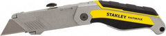 Stanley - Fixed Folding Utility Knife - 2-3/8" Blade, Bi-Material Handle Handle, 1 Blade Included - Americas Industrial Supply