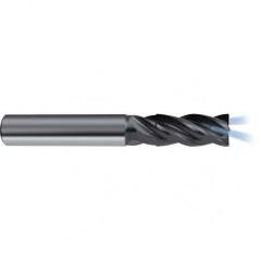 6mm Dia. - 57mm OAL - 4 FL Variable Helix Nano-A Carbide End Mill - Americas Industrial Supply