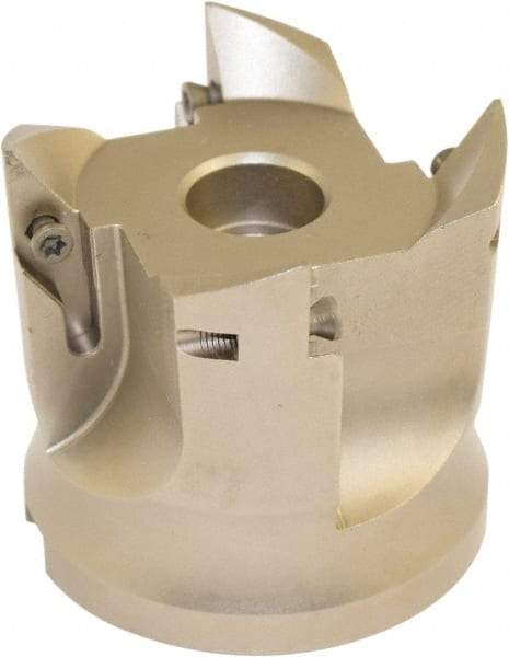 Millstar - 4 Inserts, 63mm Cut Diam, 22mm Arbor Diam, Indexable Square-Shoulder Face Mill - 93° Lead Angle, 60mm High, VCGT Insert Compatibility, Series ASMC - Americas Industrial Supply