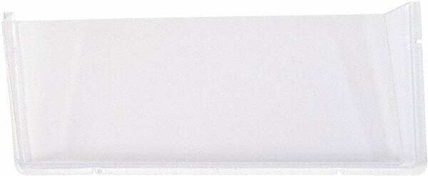 Deflect-o - 17-1/2" Wide x 6-1/2" High x 3" Deep Plastic Wall File - 1 Compartment, Clear - Americas Industrial Supply