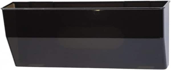 Deflect-o - 15" Wide x 6-3/8" High x 3" Deep Plastic Wall File - 1 Compartment, Smoke - Americas Industrial Supply