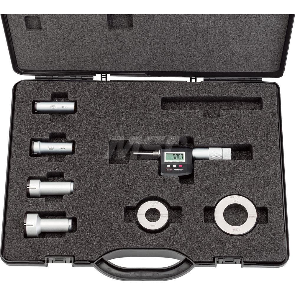 Mahr - Mechanical Inside Micrometer Sets; Minimum Measurement (Inch): 0.4725 ; Minimum Measurement (mm): 12 ; Minimum Measurement (Decimal Inch): 0.4725 ; Maximum Measurement (Inch): 0.7750 ; Maximum Measurement (Decimal Inch): 0.7750 ; Maximum Measureme - Exact Industrial Supply