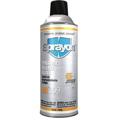 Sprayon - 12 Ounce Aerosol Can, Clear, General Purpose Mold Release - Silicone Composition - Americas Industrial Supply