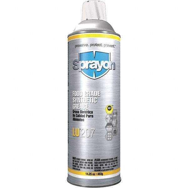 Sprayon - 20 oz Aerosol Synthetic General Purpose Grease - Amber, Food Grade, 325°F Max Temp, NLGIG 2, - Americas Industrial Supply