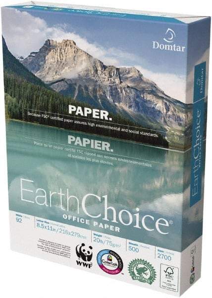 Domtar - 8-1/2" x 11" White Copy Paper - Use with Laser Printers, Copiers, Inkjet Printers - Americas Industrial Supply