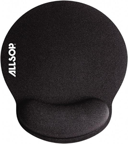 Allsop - 7-1/4" x 8-1/4" Black Mouse Pad - Use with Mouse - Americas Industrial Supply