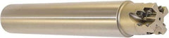 Millstar - 1-1/2" Cut Diam, 1.58" Max Depth, 1-1/2" Shank Diam, Cylindrical Shank Indexable High-Feed End Mill - Screw Holding Method, HFCI-1204 Insert, HFSS Toolholder, Through Coolant - Americas Industrial Supply