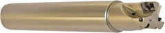 Millstar - 1" Cut Diam, 1.58" Max Depth, 1" Shank Diam, Cylindrical Shank Indexable High-Feed End Mill - Screw Holding Method, HFCI-09T3 Insert, HFSS Toolholder, Through Coolant - Americas Industrial Supply