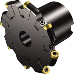 Sandvik Coromant - 1.5 Connection, 0.3937" Cutting Width, 2.106" Depth of Cut, 1-1/2" Hole Diam, 16 Tooth Indexable Slotting Cutter - R331.32..Rxx..MQ Toolholder, RCKT 09 T3 00 Insert, Right Hand Cutting Direction - Americas Industrial Supply