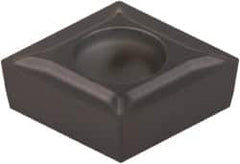Kennametal - CCGT21.50.5 LF Grade KCU10 Carbide Turning Insert - AlTiN Finish, 80° Diamond, 1/4" Inscr Circle, 3/32" Thick, 0.008" Corner Radius - Americas Industrial Supply