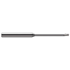 Harvey Tool - Ball End Mills; Mill Diameter (Decimal Inch): 0.0600 ; Number of Flutes: 3 ; Length of Cut (Decimal Inch): 0.0900 ; Material: Solid Carbide ; Overall Length (Inch): 2-1/2 ; Overall Length (Decimal Inch): 2.50000