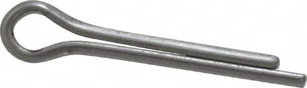 Made in USA - 5/32" Diam x 1" Long Extended Prong Cotter Pin - Grade 18-8, Uncoated, Stainless Steel - Americas Industrial Supply