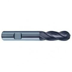 8mm Dia. - 63mm OAL 4 FL Variable Helix Nano-A Carbide Ball Nose End Mill - Americas Industrial Supply