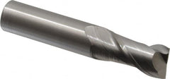 Accupro - 3/4", 1-1/2" LOC, 3/4" Shank Diam, 4" OAL, 2 Flute, Solid Carbide Square End Mill - Single End, Uncoated, Spiral Flute, 40° Helix, Centercutting, Right Hand Cut, Right Hand Flute - Americas Industrial Supply