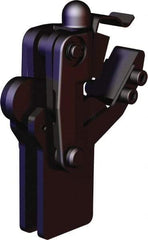 De-Sta-Co - 1,574 Lb Holding Capacity, Vertical Handle, Manual Hold Down Toggle Clamp - 200° Bar Opening, Weldable Base, Oxide Finish, Forged Alloy Steel - Americas Industrial Supply