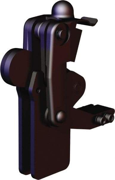 De-Sta-Co - 2,473 Lb Holding Capacity, Vertical Handle, Manual Hold Down Toggle Clamp - 200° Bar Opening, Weldable Base, Oxide Finish, Forged Alloy Steel - Americas Industrial Supply