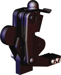 De-Sta-Co - 2,473 Lb Holding Capacity, Vertical Handle, Manual Hold Down Toggle Clamp - 200° Bar Opening, Weldable Base, Oxide Finish, Forged Alloy Steel - Americas Industrial Supply