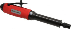 Universal Tool - 1/4" Collet, Straight Handle, Extended Length Air Die Grinder - 22,000 RPM, Rear Exhaust, 22 CFM, 0.9 hp, 90 psi, 1/4 NPT - Americas Industrial Supply