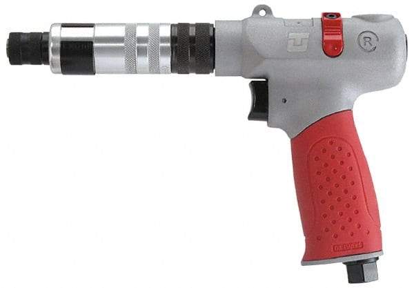 Universal Tool - 1/4" Bit Holder, 1,100 RPM, Pistol Grip Handle Air Screwdriver - 5 to 45 In/Lb Torque, 4 CFM - Americas Industrial Supply