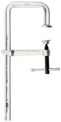 Bessey - 4-3/4" Deep Throat, 8" Max Capacity, Step Over Sliding Arm Clamp - 880 Lb Clamping Pressure, 5/8" Spindle Diam - Americas Industrial Supply
