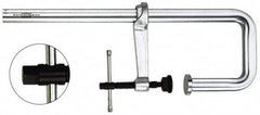 Bessey - 7" Deep Throat, 20" Max Capacity, Step Over Sliding Arm Clamp - 4,880 Lb Clamping Pressure, 0.85" Spindle Diam - Americas Industrial Supply