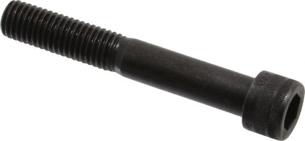 Holo-Krome - M12x1.75 Metric Coarse Hex Socket Drive, Socket Cap Screw - Grade 12.9 Alloy Steel, Black Oxide Finish, Partially Threaded, 75mm Length Under Head - Americas Industrial Supply