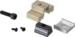 Mitee-Bite - 500 Lb Holding Force Single T-Slot Machinable Wedge Clamp - 1-1/8" Wide x 0.42" Deep x 1/2" High Base, 2-1/2 Lb/Ft Torque, 8-32 Screw Thread - Americas Industrial Supply