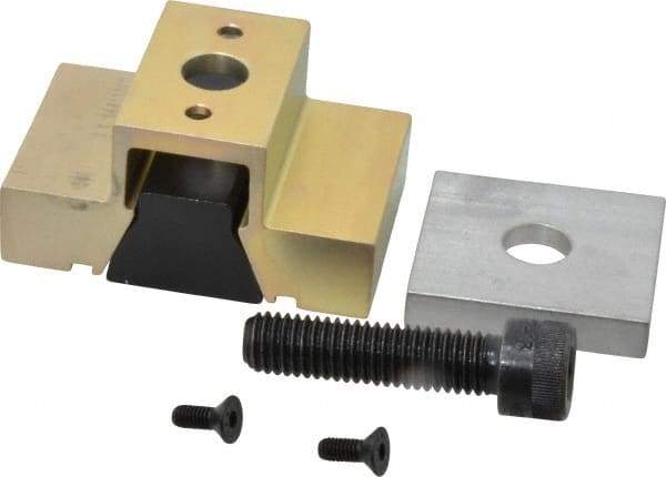 Mitee-Bite - 3,500 Lb Holding Force Single T-Slot Machinable Wedge Clamp - 3" Wide x 1.215" Deep x 1-1/2" High Base, 28.3 Lb/Ft Torque, 1/2-13 Screw Thread - Americas Industrial Supply