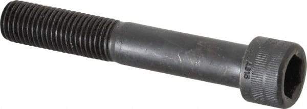 Holo-Krome - M16x2.00 Metric Coarse Hex Socket Drive, Socket Cap Screw - Grade 12.9 Alloy Steel, Black Oxide Finish, Partially Threaded, 100mm Length Under Head - Americas Industrial Supply
