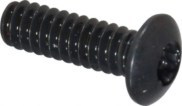 Camcar - #4-40 UNC Torx Plus Drive, Button Screw - Alloy Steel, Black Oxide Finish, Fully Threaded, 3/8" Length Under Head - Americas Industrial Supply