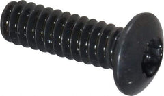 Camcar - #4-40 UNC Torx Plus Drive, Button Screw - Alloy Steel, Black Oxide Finish, Fully Threaded, 3/8" Length Under Head - Americas Industrial Supply
