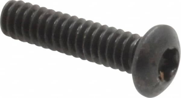 Camcar - #4-40 UNC Torx Plus Drive, Button Screw - Alloy Steel, Black Oxide Finish, Fully Threaded, 1/2" Length Under Head - Americas Industrial Supply