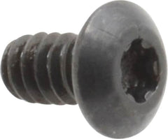 Camcar - #6-32 UNC Torx Plus Drive, Button Screw - Alloy Steel, Black Oxide Finish, Fully Threaded, 1/4" Length Under Head - Americas Industrial Supply
